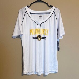 Milwaukee Brewers Jersey Tee - Women’s